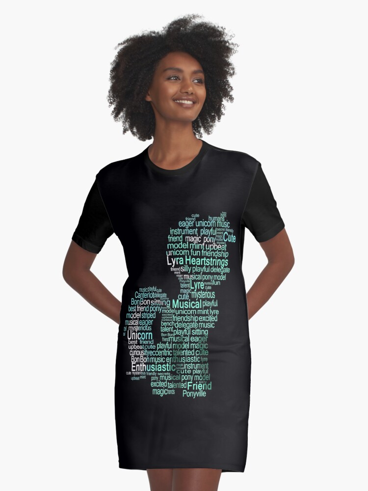 My Little Pony - Lyra Heartstrings Typography Graphic T-Shirt Dress for  Sale by SSXVegeta