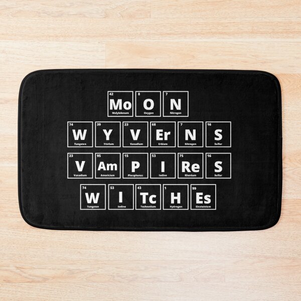 Item preview, Moon Wyverns Vampires Witches In Periodic Table Elements designed and sold by Crafty-Mornings.