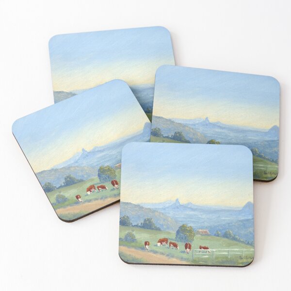 Item preview, Glasshouse Mountains from Mountain View Road designed and sold by Paul Gilbert.