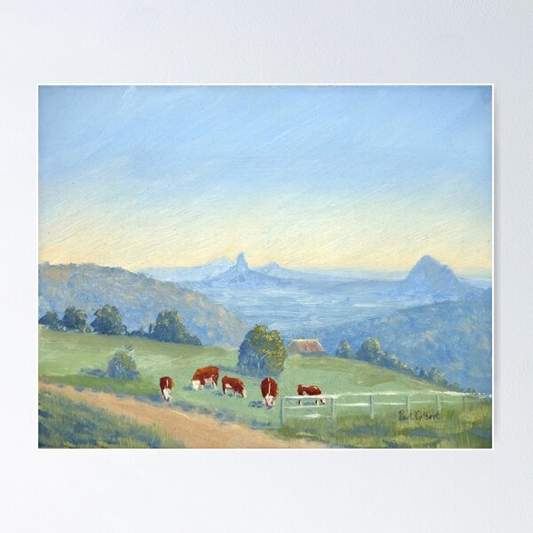 Item preview, Glasshouse Mountains from Mountain View Road designed and sold by Paul Gilbert.