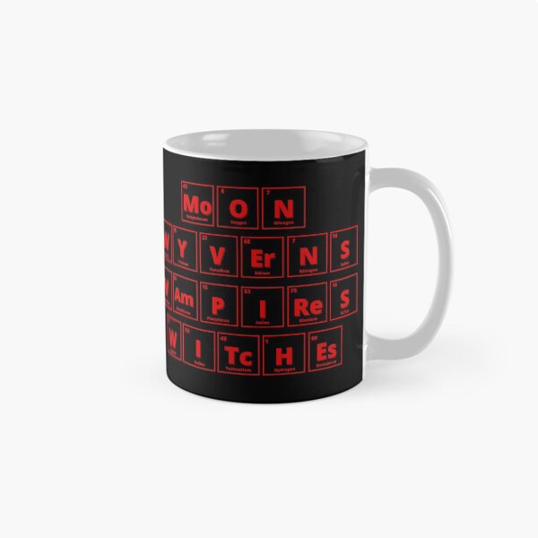 Item preview, Moon Wyverns Vampires Witches In Periodic Table Elements designed and sold by Crafty-Mornings.