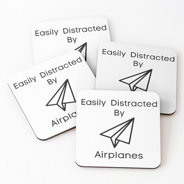 Item preview, Easily Distracted By Airplanes designed and sold by nvrland-novelty.