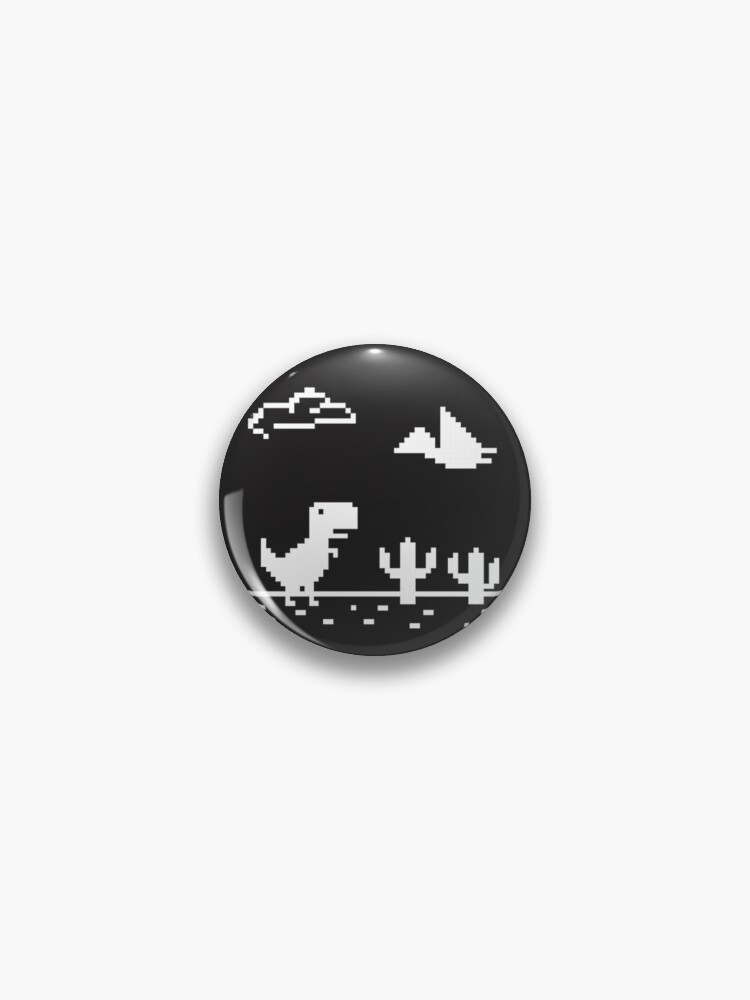 Chrome Dino – Offline T-Rex - Chrome Dinosaur - Pin