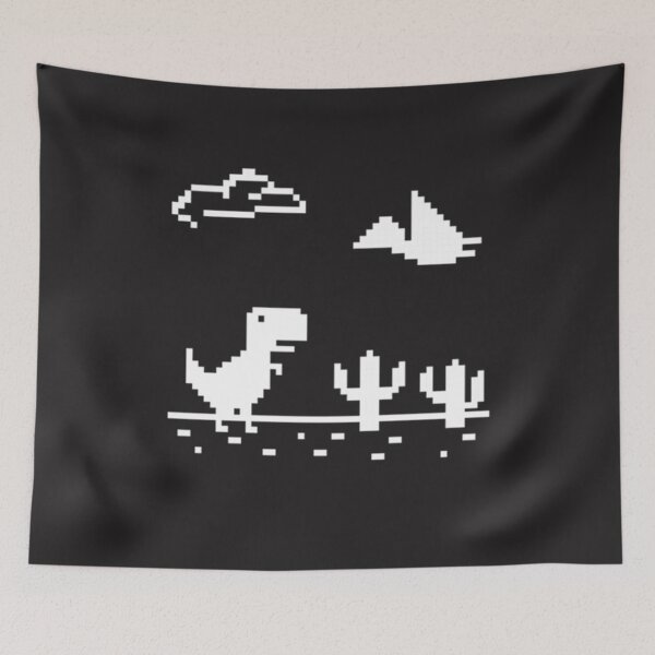 Item preview, Chrome Dinosaur Game TRex Cactus Nightlife designed and sold by CordeyIgnacio.