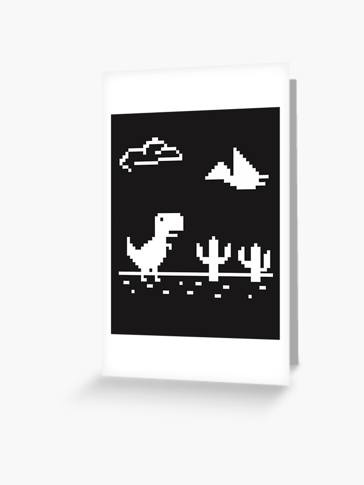 8-bit Dinosaur Chrome - Funny Coding Meme Poster for Sale by TechTeez