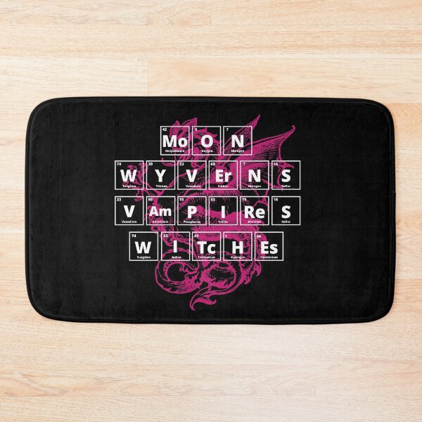 Item preview, Moon Wyverns Vampires Witches In Periodic Table Elements designed and sold by Crafty-Mornings.