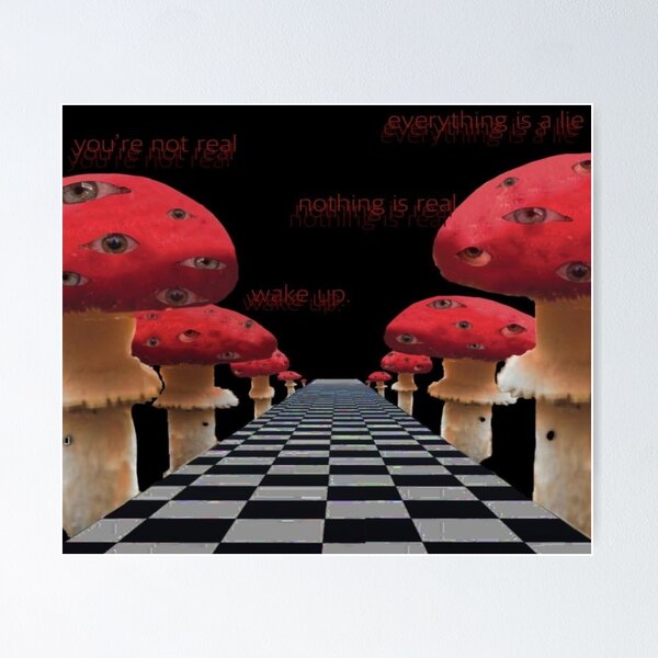 Weirdcore Aesthetic Eye Kawaii Peachy Canvas Painting Room