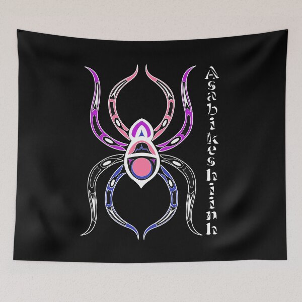 Item preview, Asabikeshiinh (spider) Genderfluid Pride designed and sold by KendraHowland.