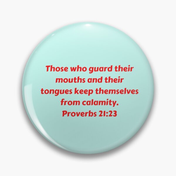Artikelvorschau, Bible Verse Proverbs 21:23 entworfen und verkauft von Prayingwarrior.