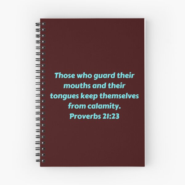Item preview, Bible Verse Proverbs 21:23 designed and sold by Prayingwarrior.