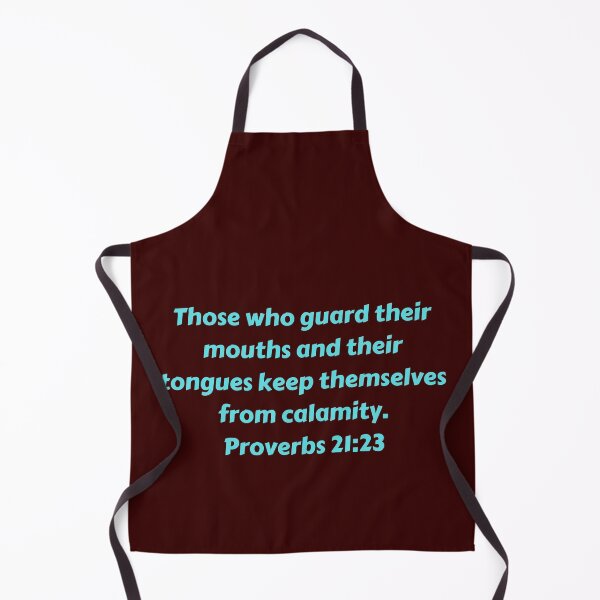 Aperçu de l'œuvre Bible Verse Proverbs 21:23 créée et vendue par Prayingwarrior.
