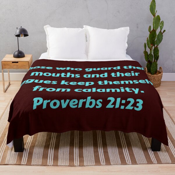 Item preview, Bible Verse Proverbs 21:23 designed and sold by Prayingwarrior.