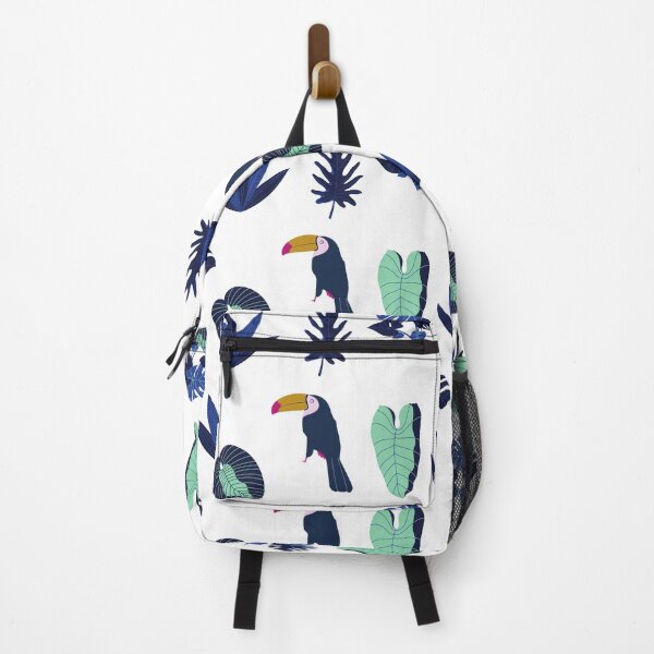 Item preview, Navy floral with toucans - cute designed and sold by MotherOfBears.