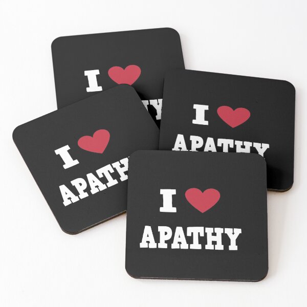 Item preview, I love Apathy - White designed and sold by Cleverish.