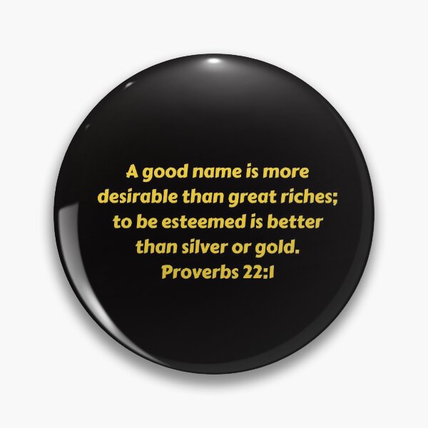 Item preview, Bible Verse Proverbs 22:1 designed and sold by Prayingwarrior.