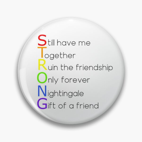 Item preview, Pride STRONG - Demi Lovato Song Titles designed and sold by Lovatic-Designs.