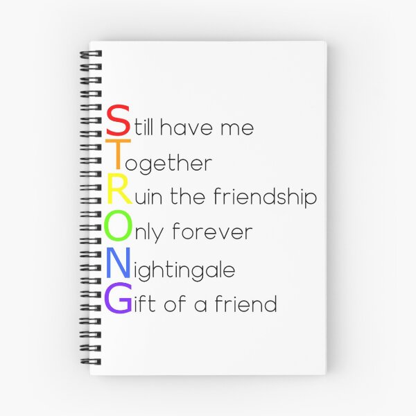 Item preview, Pride STRONG - Demi Lovato Song Titles designed and sold by Lovatic-Designs.