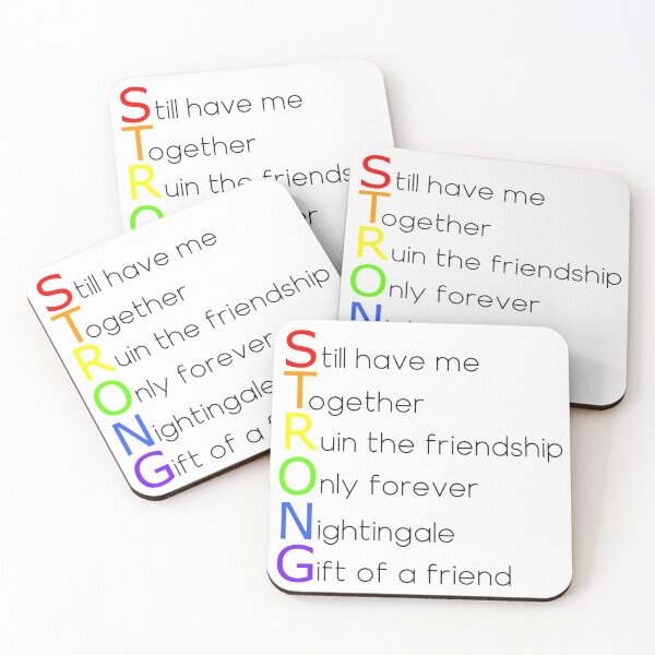 Item preview, Pride STRONG - Demi Lovato Song Titles designed and sold by Lovatic-Designs.