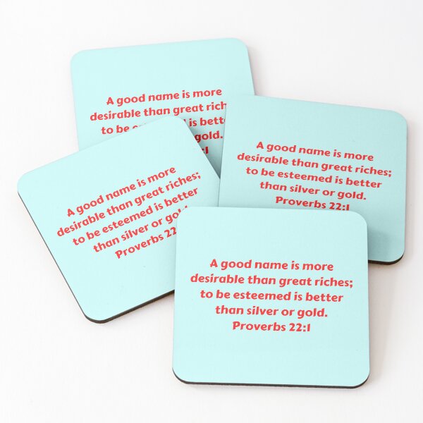 Artikelvorschau, Bible Verse Proverbs 22:1 entworfen und verkauft von Prayingwarrior.