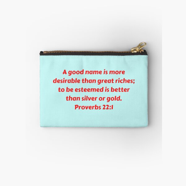 Artikelvorschau, Bible Verse Proverbs 22:1 entworfen und verkauft von Prayingwarrior.