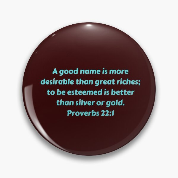 Item preview, Bible Verse Proverbs 22:1 designed and sold by Prayingwarrior.