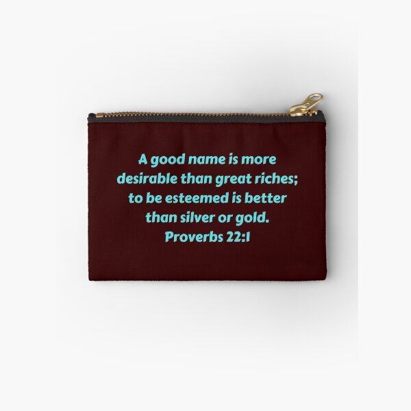 Item preview, Bible Verse Proverbs 22:1 designed and sold by Prayingwarrior.