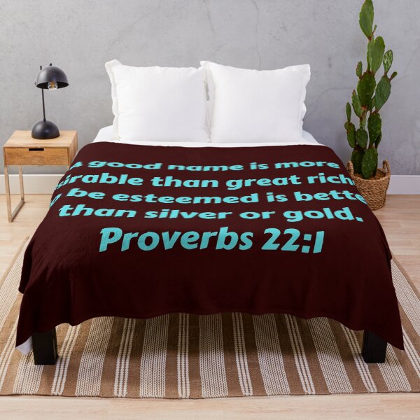 Item preview, Bible Verse Proverbs 22:1 designed and sold by Prayingwarrior.