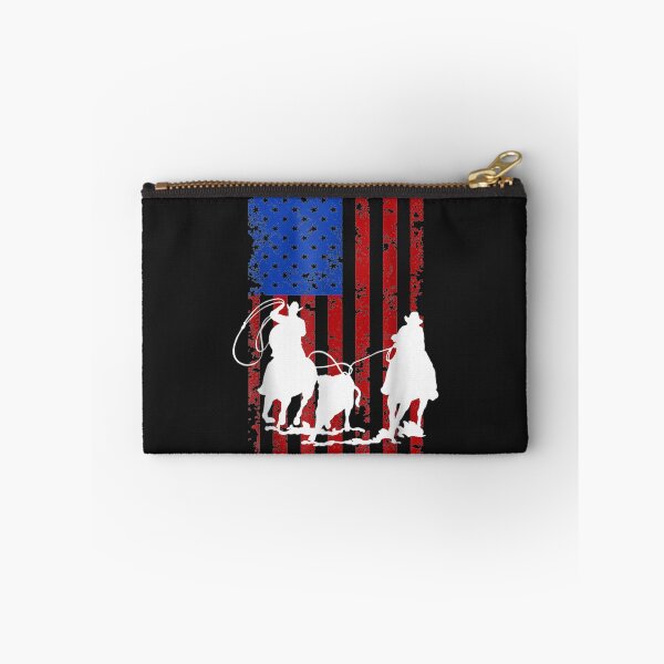 Item preview, American Flag Team Roping Horse 4th Of July Patriotic USA designed and sold by sara4ly.