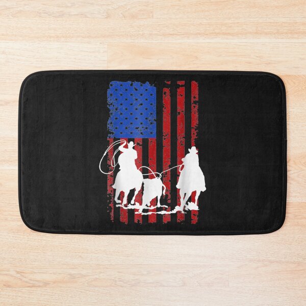 Item preview, American Flag Team Roping Horse 4th Of July Patriotic USA designed and sold by sara4ly.
