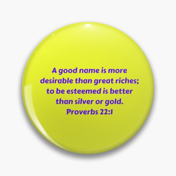 Item preview, Bible Verse Proverbs 22:1 designed and sold by Prayingwarrior.