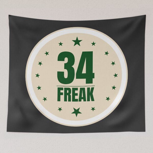 Item preview, Freak 34-Green Home Game Jersey designed and sold by DahiyaTees.
