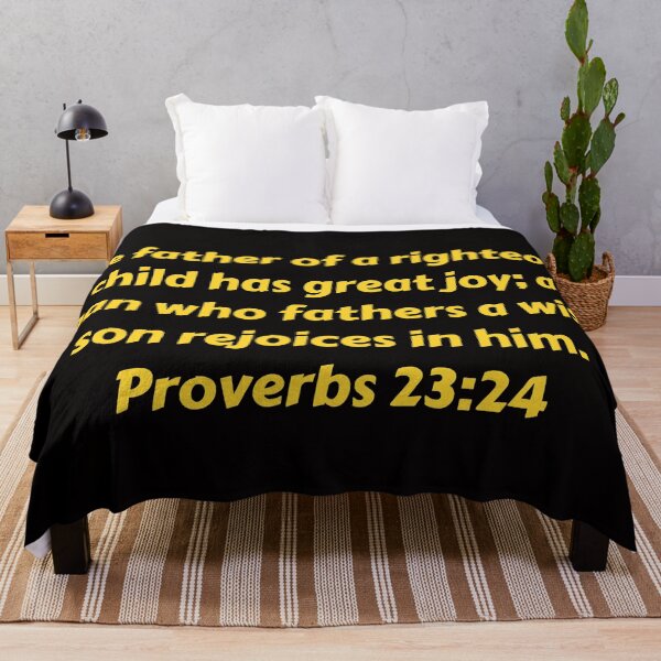 Artikelvorschau, Bible Verse Proverbs 23:24 entworfen und verkauft von Prayingwarrior.