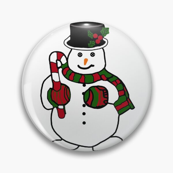 Item preview, Holiday Snowman in Red, Green, Black and White designed and sold by janraydesigns.