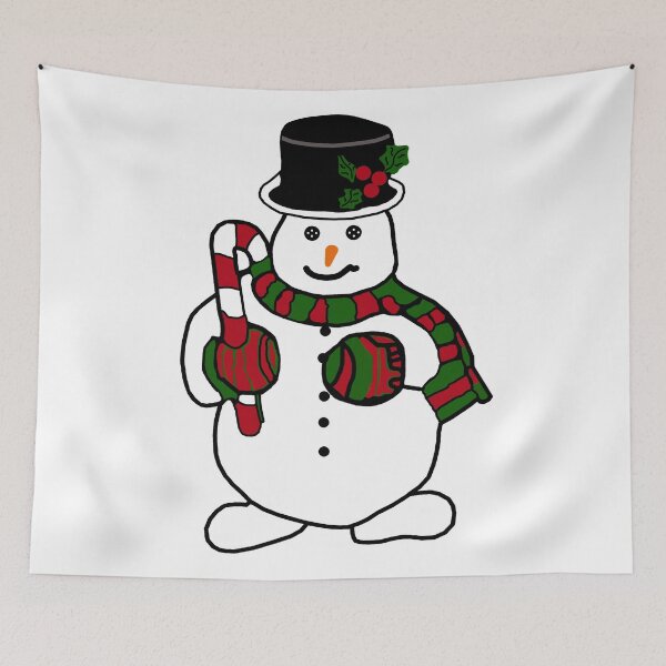 Item preview, Holiday Snowman in Red, Green, Black and White designed and sold by janraydesigns.