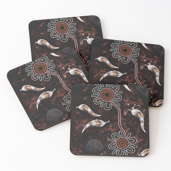 Item preview, Authentic Aboriginal Art - Fallen Leaves  designed and sold by HogarthArts.
