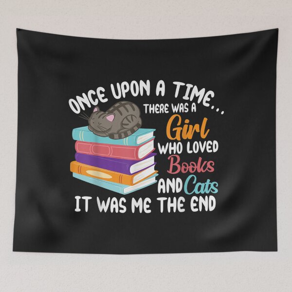 Item preview, Books And Cat Once Upon A Time Reading Lover designed and sold by sara4ly.
