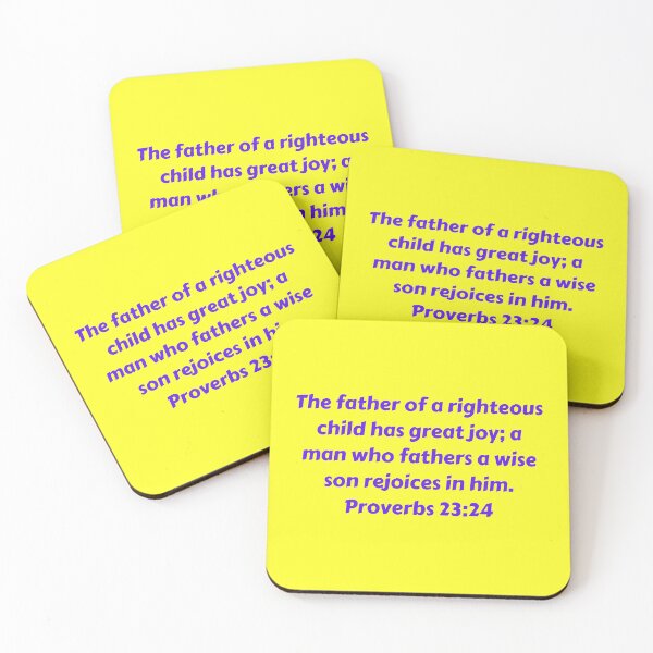 Item preview, Bible Verse Proverbs 23:24 designed and sold by Prayingwarrior.