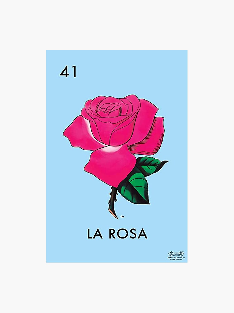 La Rosa Card Loteria Shirt Rose Mexican Bingo Tarot La Rosa Card Loteria Shirt Rose Mexican Bingo Tarot