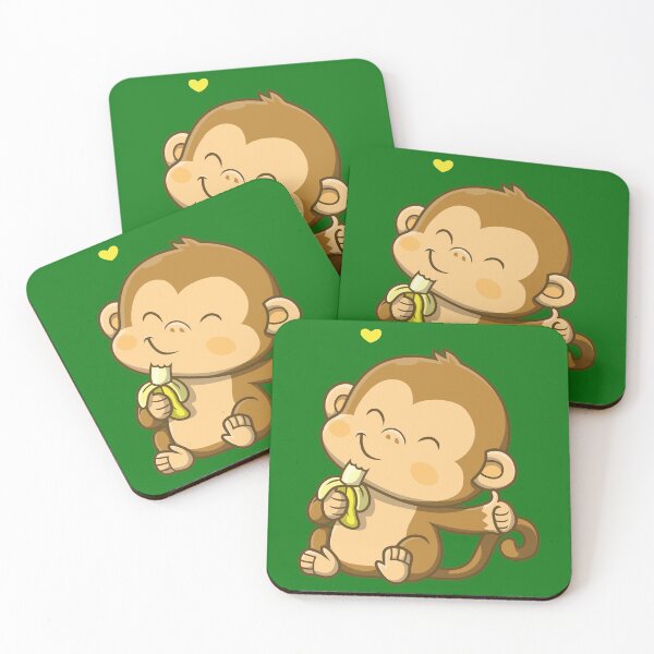 Item preview, Baby Monkey Eating Banana designed and sold by roocky.