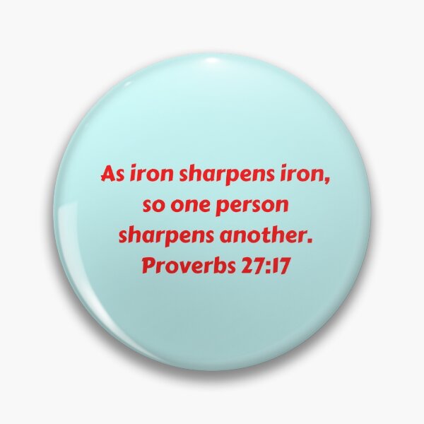 Item preview, Bible Verse Proverbs 27:17 designed and sold by Prayingwarrior.