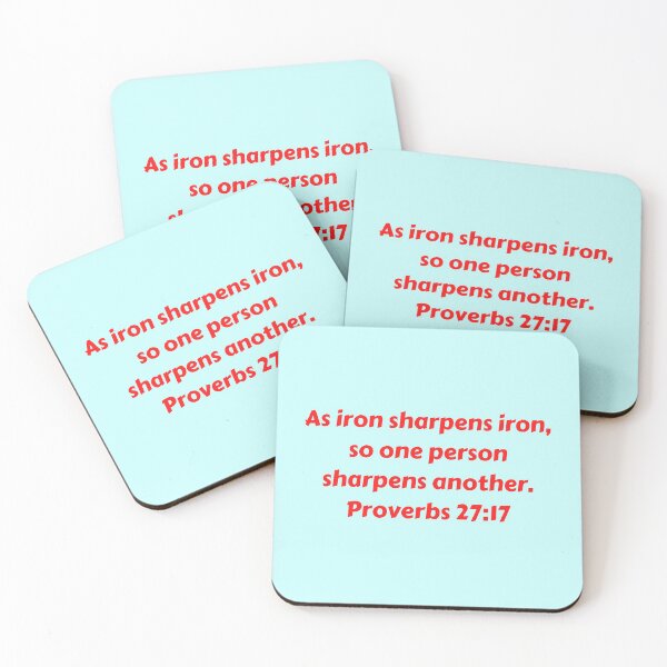 Item preview, Bible Verse Proverbs 27:17 designed and sold by Prayingwarrior.