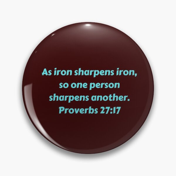 Item preview, Bible Verse Proverbs 27:17 designed and sold by Prayingwarrior.