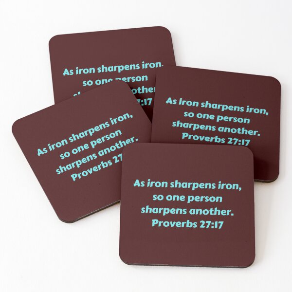 Item preview, Bible Verse Proverbs 27:17 designed and sold by Prayingwarrior.