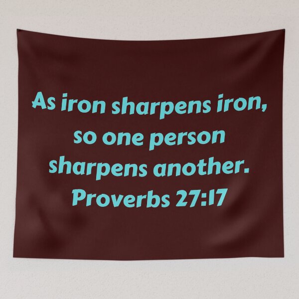 Item preview, Bible Verse Proverbs 27:17 designed and sold by Prayingwarrior.