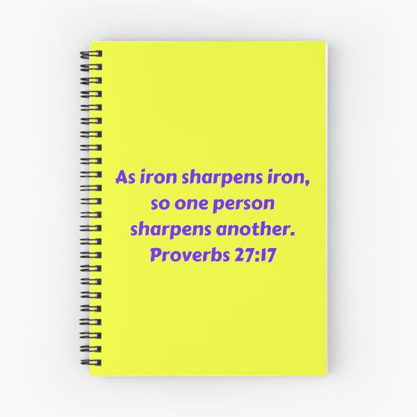 Item preview, Bible Verse Proverbs 27:17 designed and sold by Prayingwarrior.