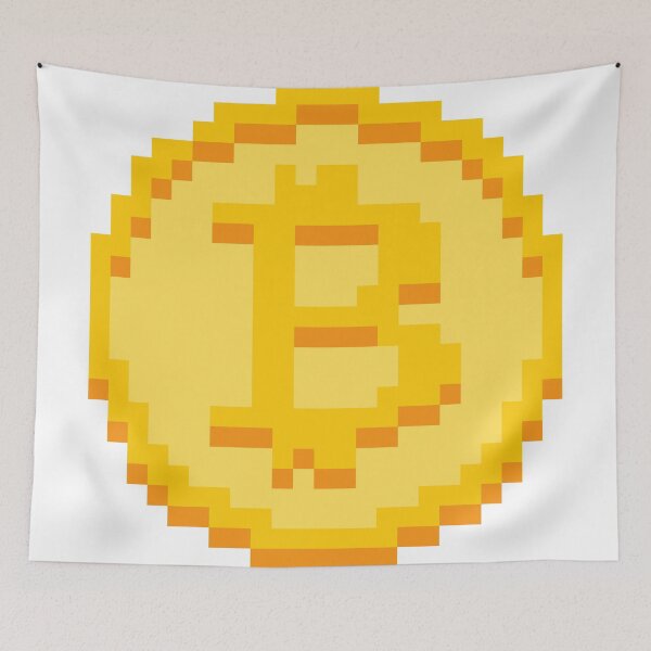 Item preview, Bitcoin pixel art designed and sold by RDX84.