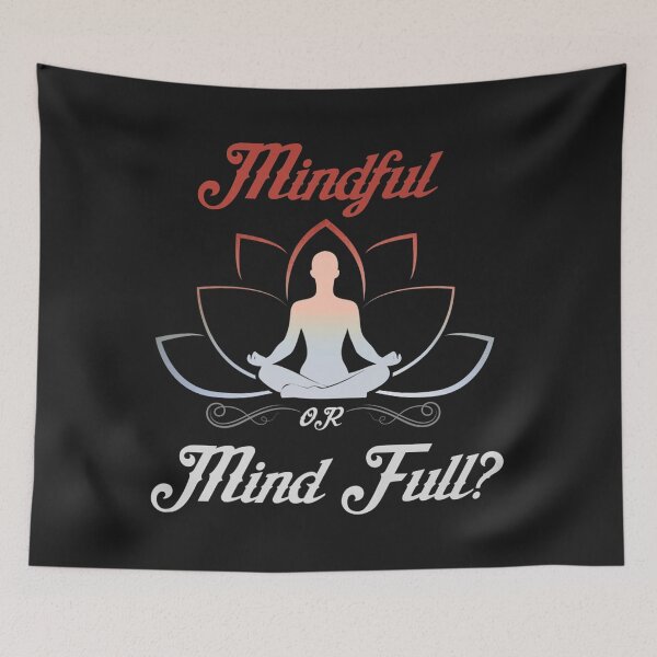 Item preview, Cute Mindful or Mind Full Meditation Yoga designed and sold by sara4ly.