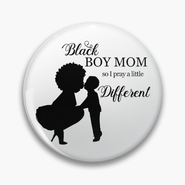 Item preview, Black Boy Mom So I Pray A Little Different Sticker designed and sold by AwakenedSoul.