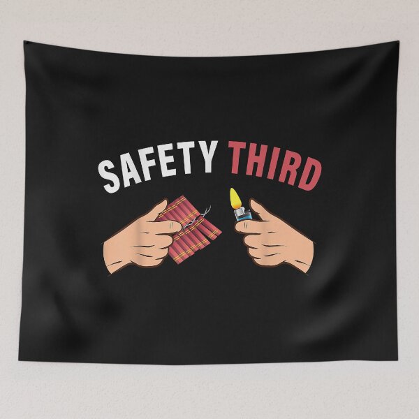 Item preview, fireworks Safety Third 4th of July Men Women Kids Funny designed and sold by Evrard122344.