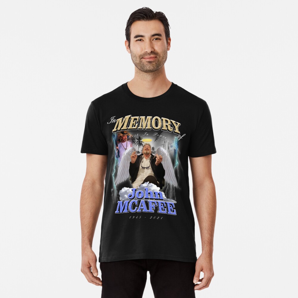Rest in Peace John McAfee Premium T-Shirt